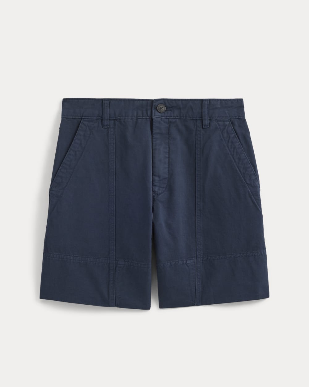 Seamed Everywhere Short in Navy — alternate view