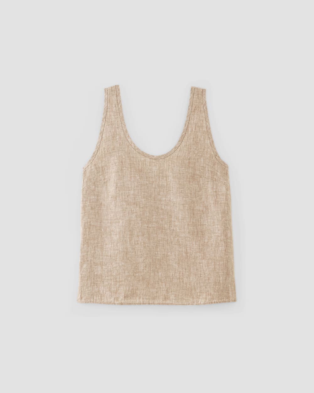 The Scoop Tank in Linen in Cornstalk Chambray — alternate view