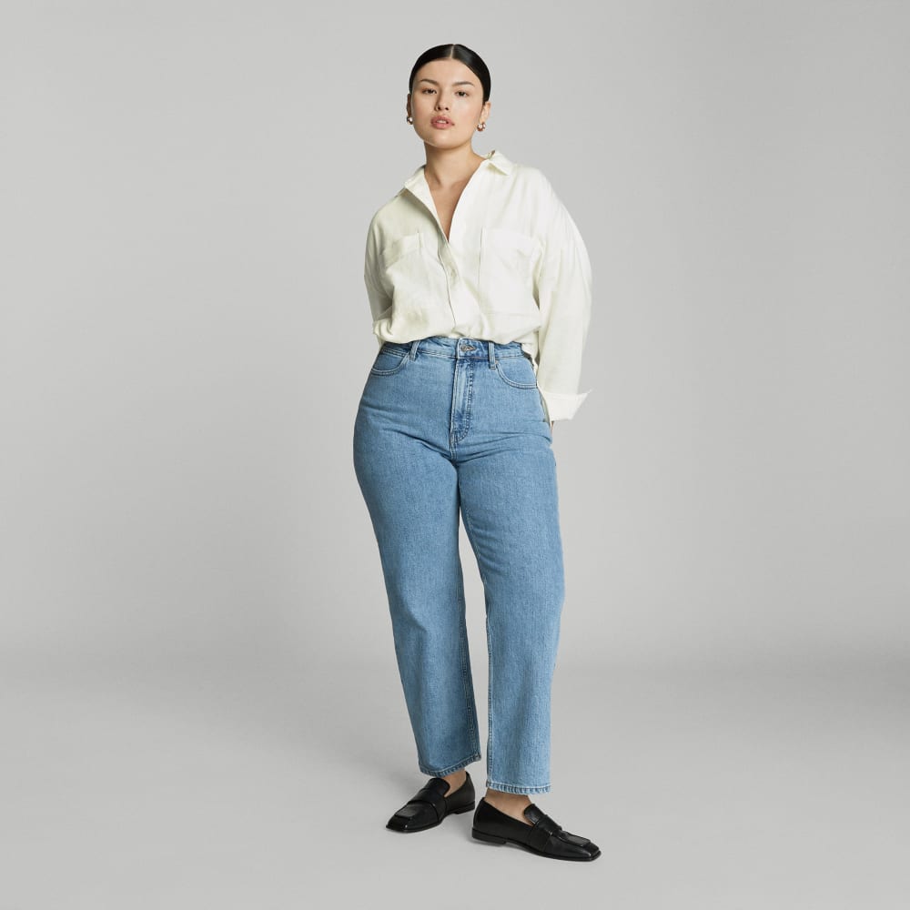 The Boxy Flannel in Canvas — detail view
