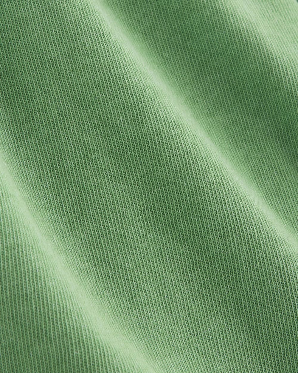 The Off-Duty Short in Green Garment Dye — detail view