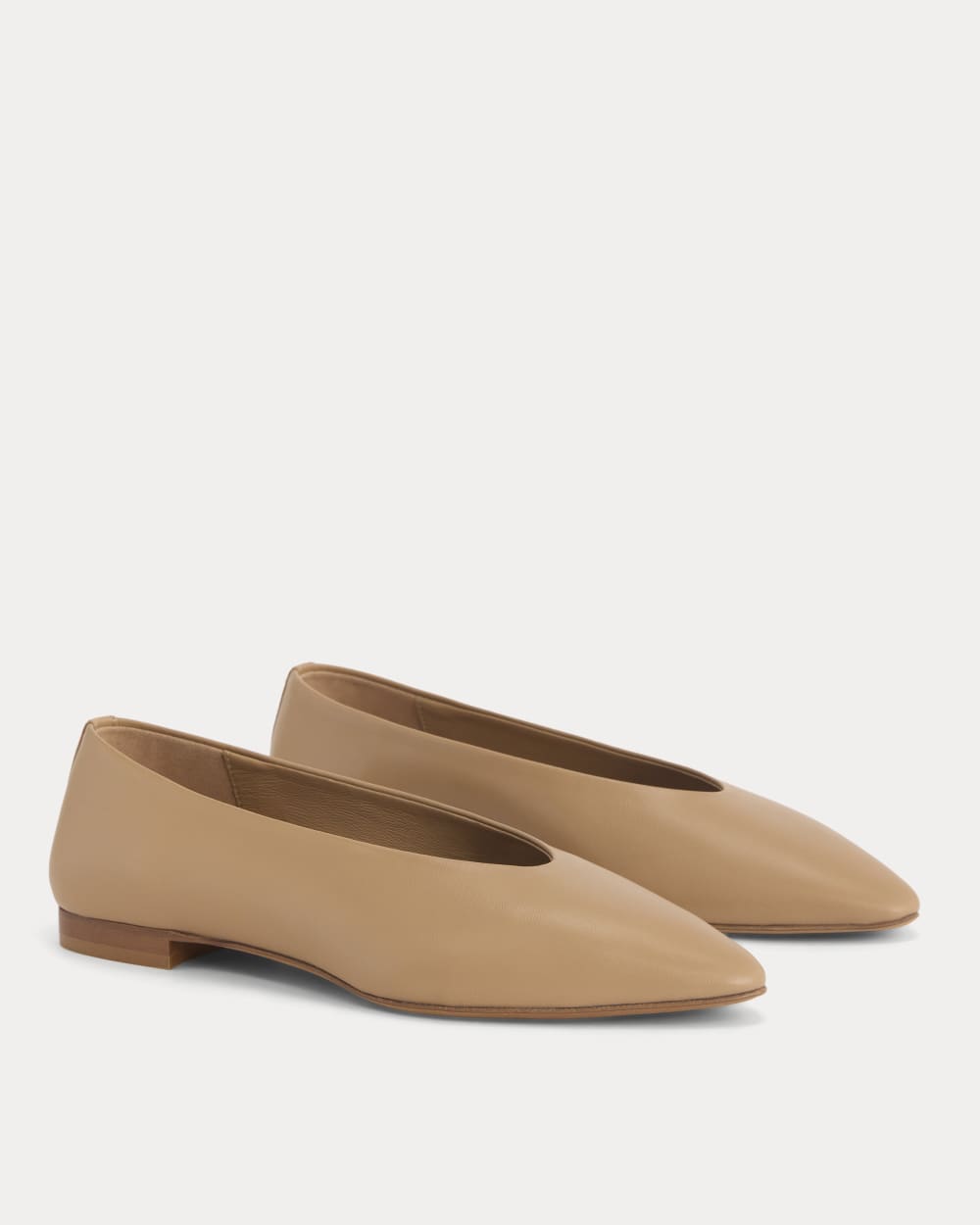 Made in Italy Almond-Toe Flat in Affogato — alternate view