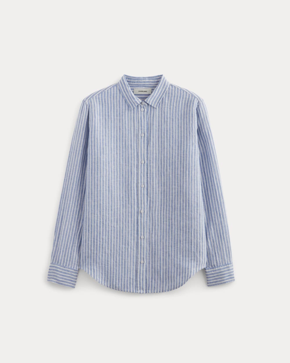 The Must-Have Shirt in Linen in Bluebell / Bone — alternate view