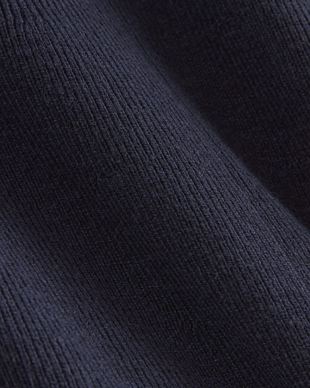 The Knit Polo Dress in Navy — detail view