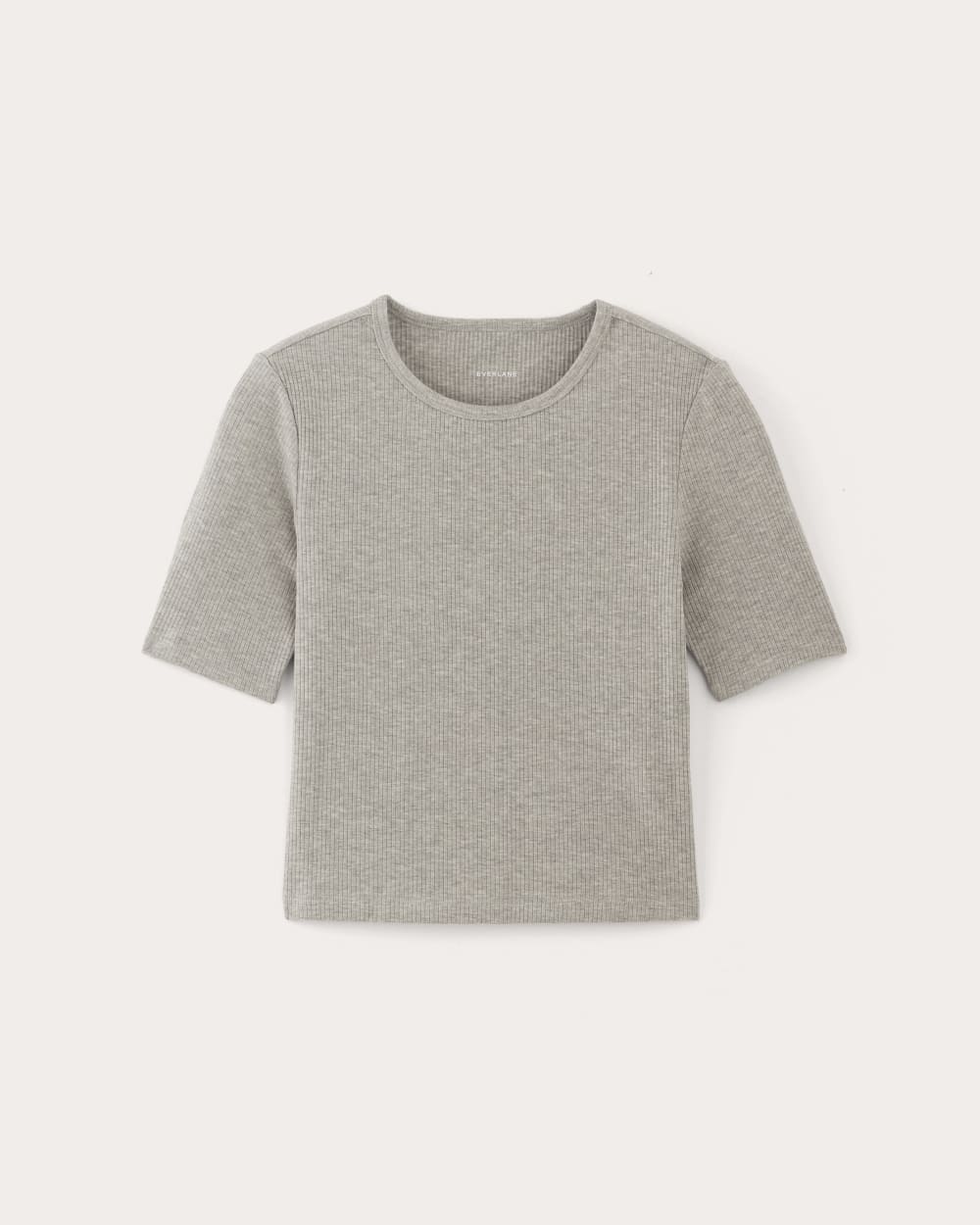 The Shimmy Tee in Heathered Grey — alternate view