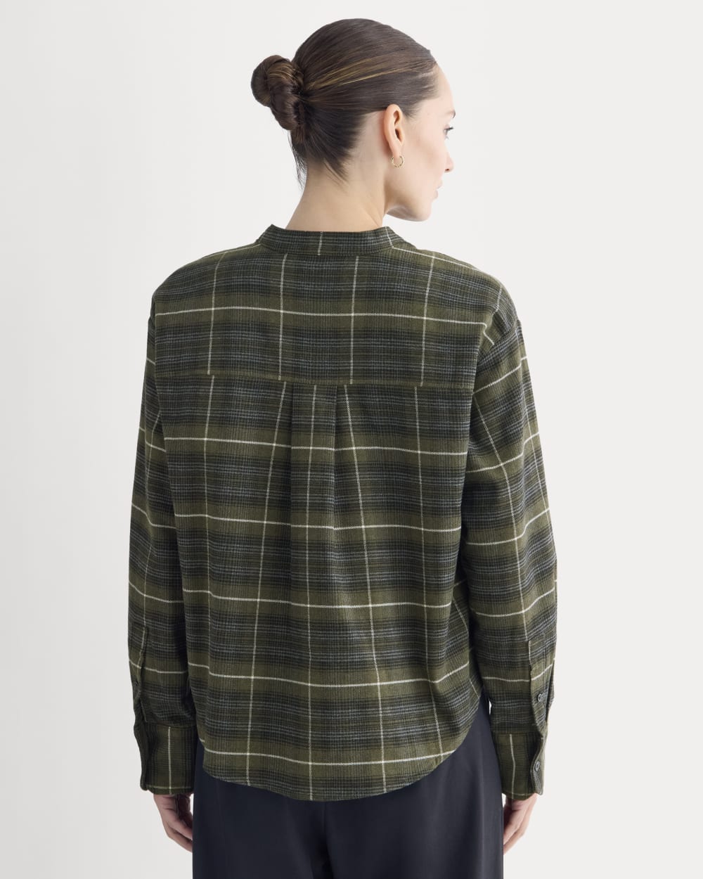 Flannel Shirt in Heather Beech — detail view