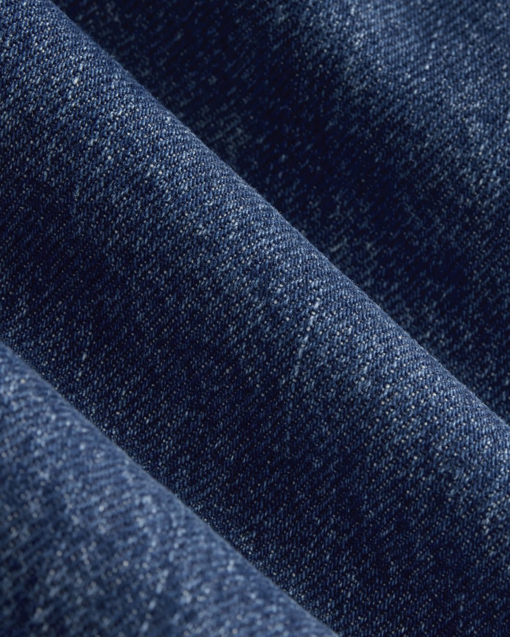 The Denim Barrel Jacket in Deep Atlantic — detail view