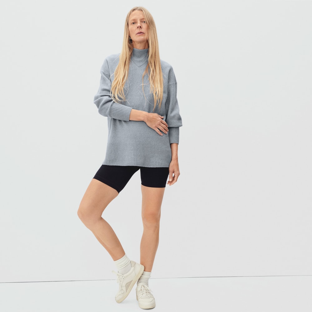 The Cozy-Stretch Pullover in Smoke — alternate view