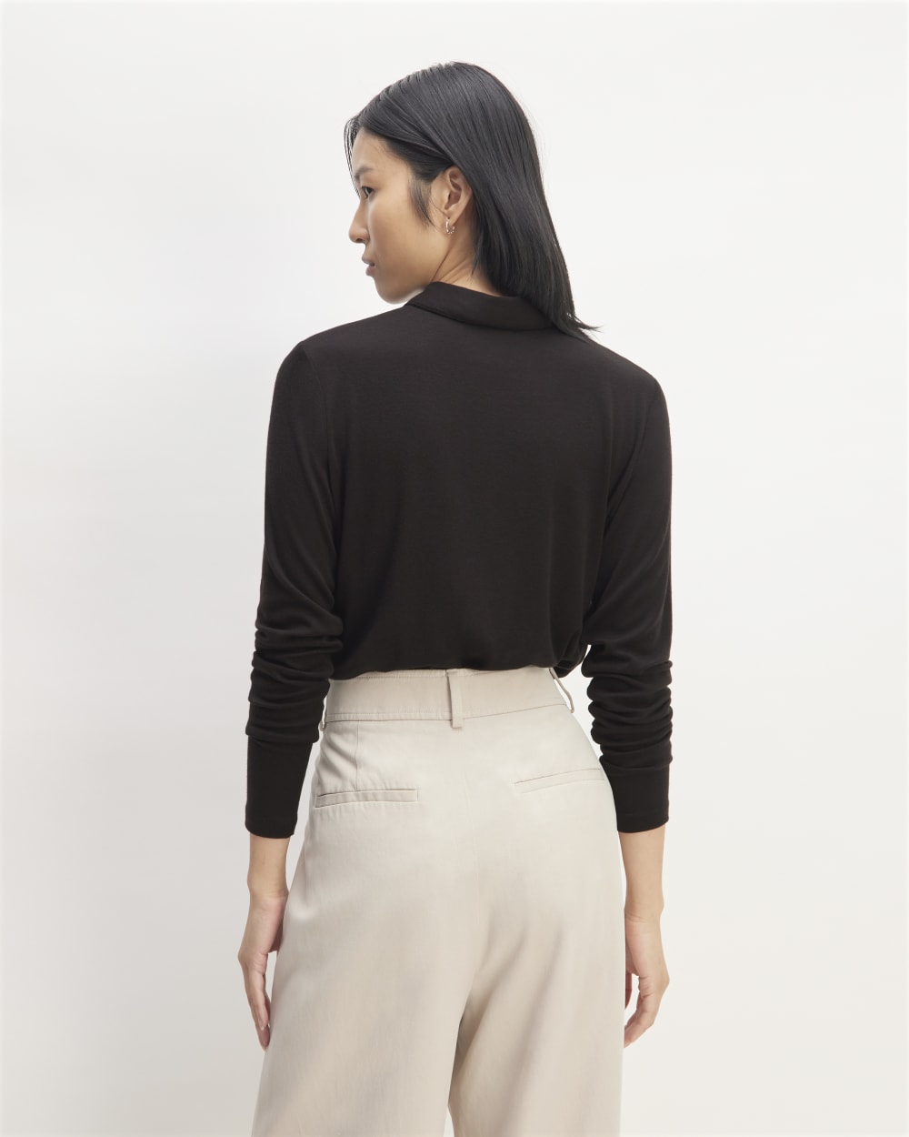 The Must-Have Shirt in Butterluxe in Black — detail view