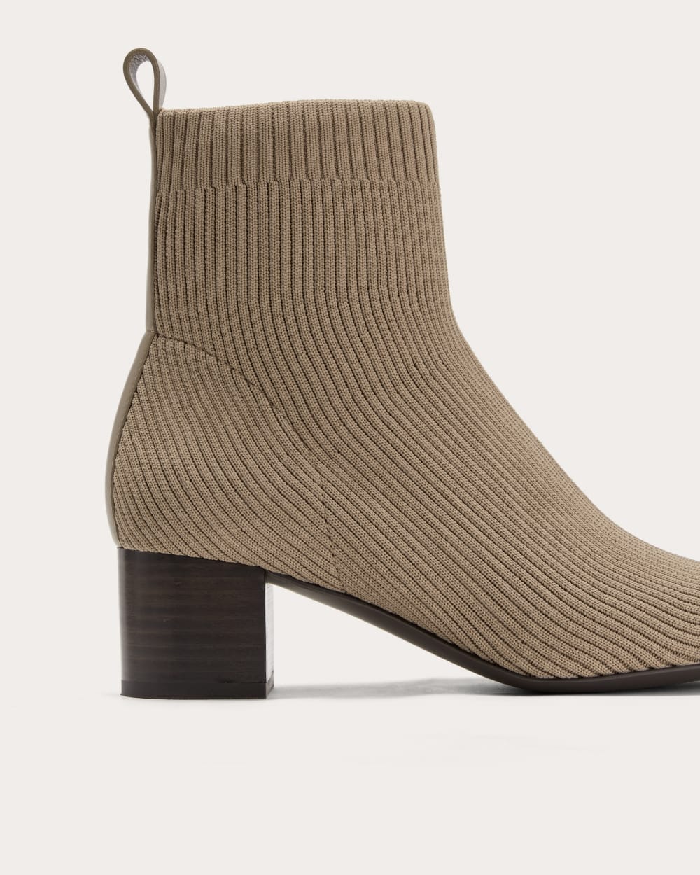 The Glove Boot in Tan Mocha — detail view