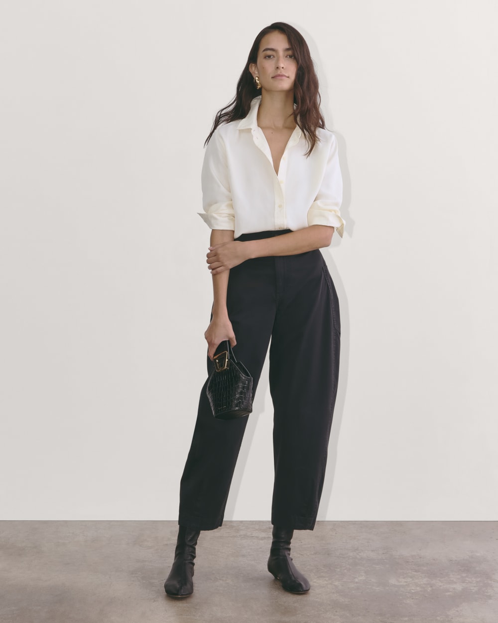 The Must-Have Shirt in Butterlite in Bone — detail view