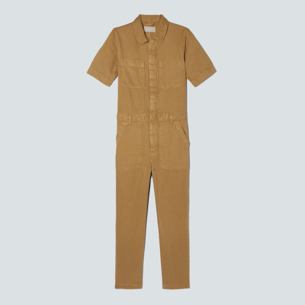 The Supersoft Jean Coverall in Spring Fennel — alternate view