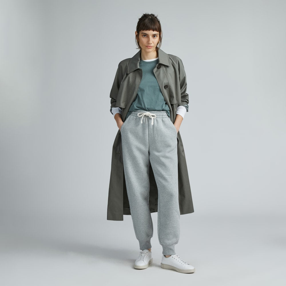 The ReTrack Jogger in Heathered Grey — front view