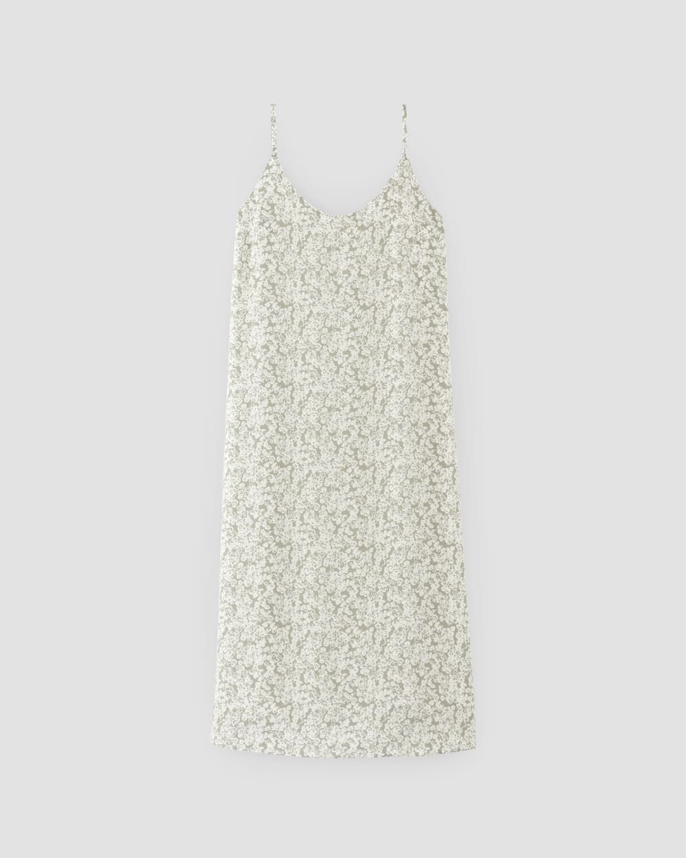 The Summer Slip Dress in Sage Mini Floral — alternate view