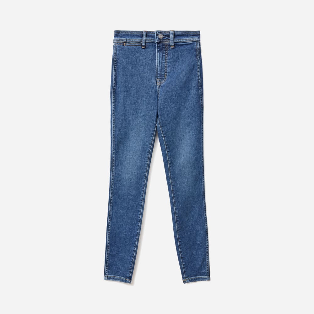 The Way-High® Clean Front Skinny Jean in Vintage Blue — front view