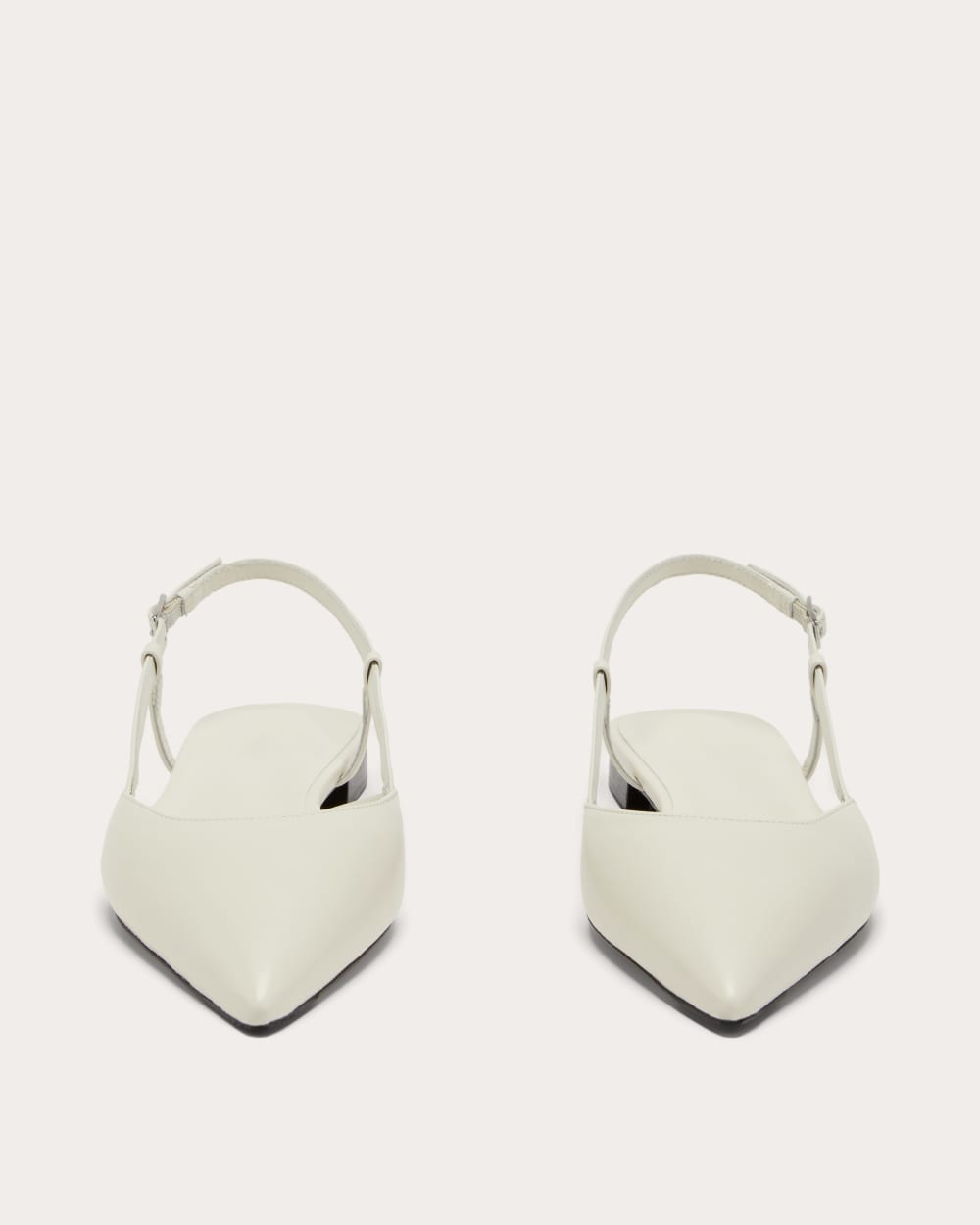 The Studio Slingback Flat in Canvas — detail view