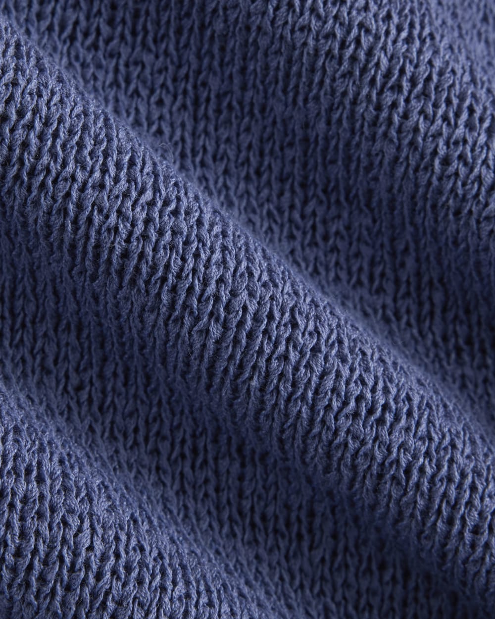 Sweater Racerback Midi Dress in Blue Dusk — detail view