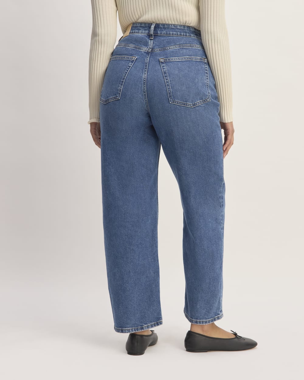 The Way-High® Hourglass Jean in Mid Indigo — detail view