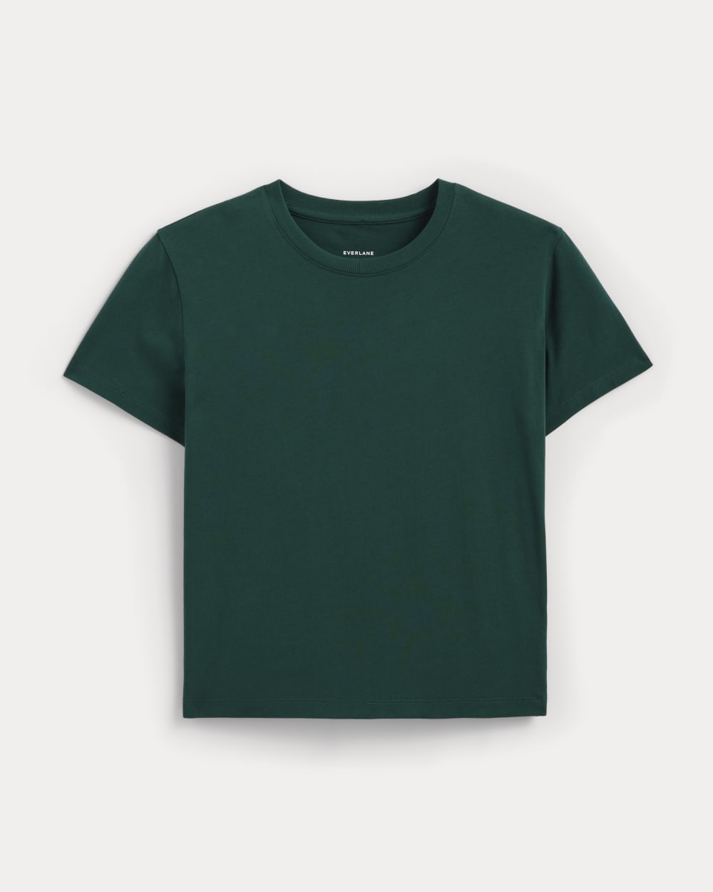 The Box-Cut Tee in Essential Cotton in Dark Sea — alternate view