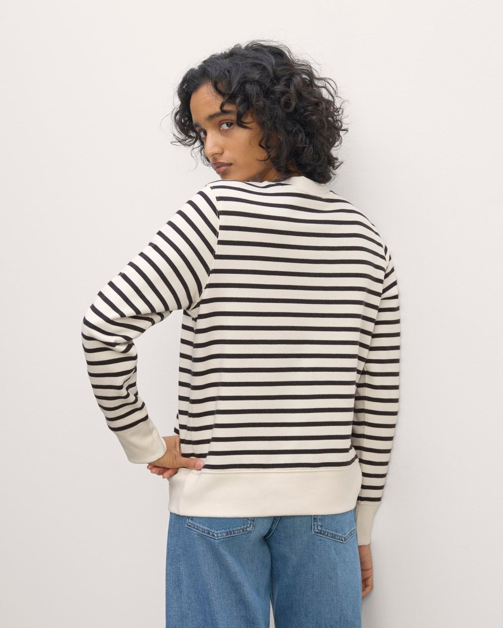 The Off-Duty Terry Crew in Bone / Black — detail view