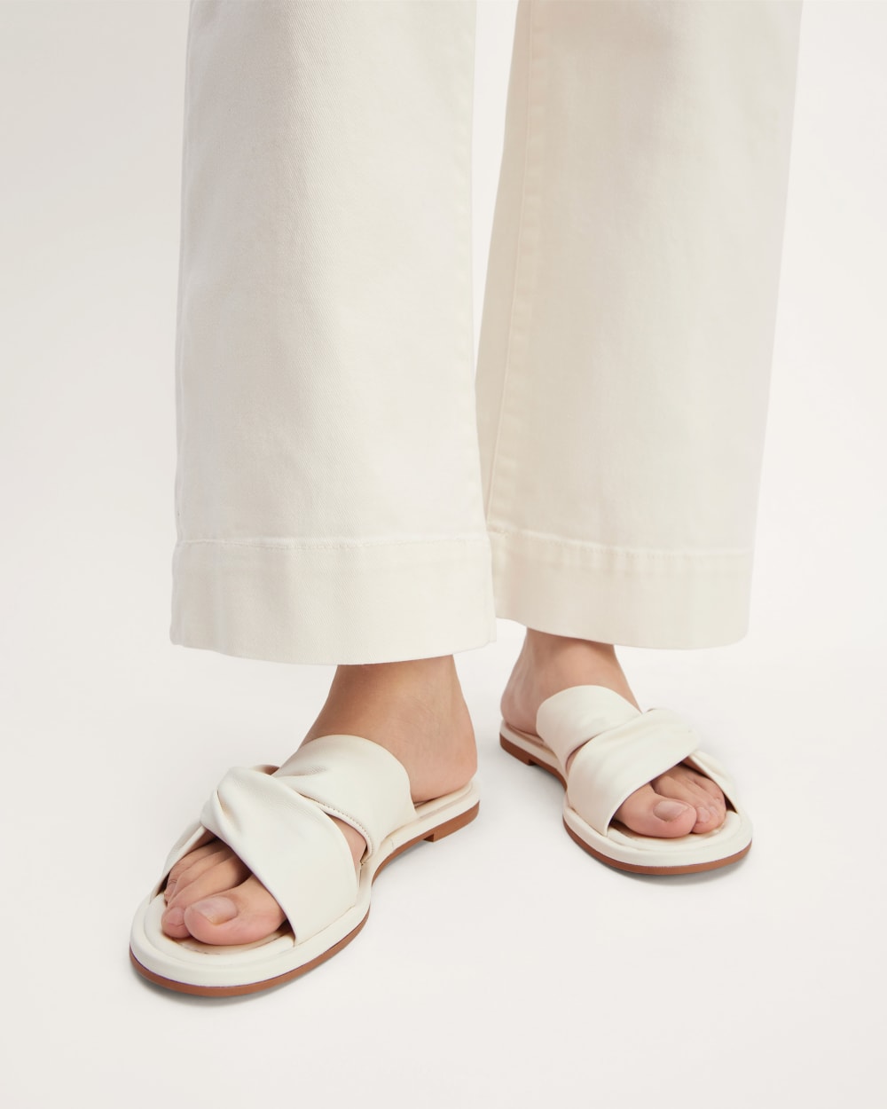 The Day Twist Sandal in Canvas — detail view