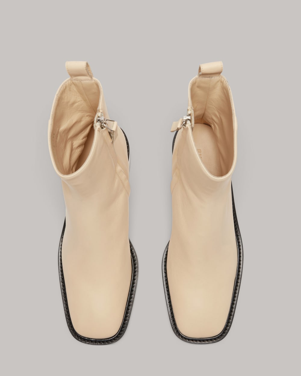 The City Boot in Cream — detail view