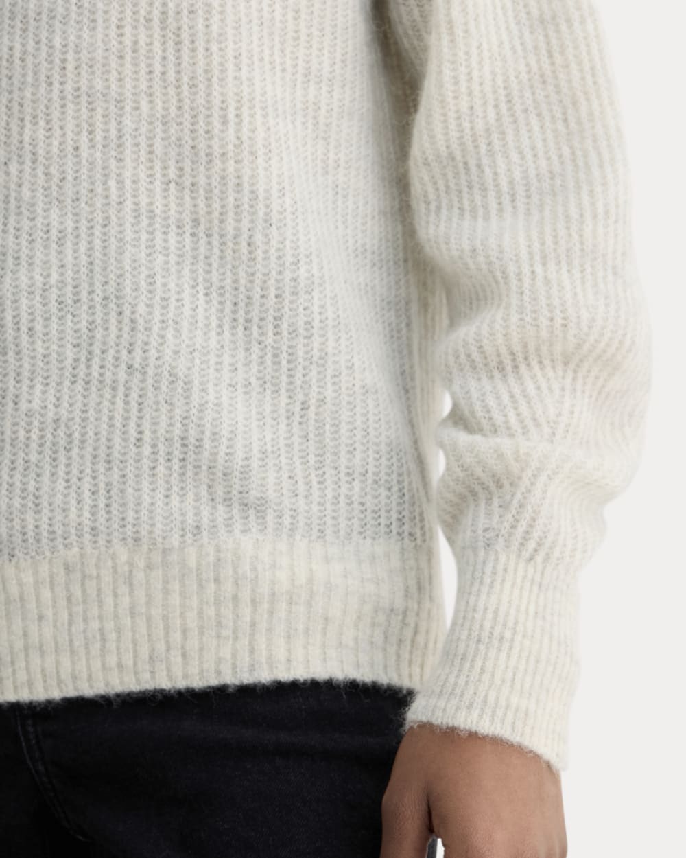 The Cocoon Crew in Alpaca in Almond — detail view