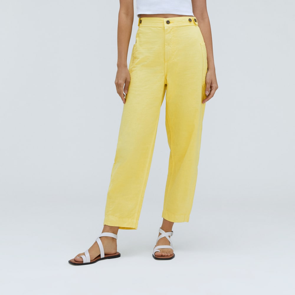 The Fatigue Barrel Pant in Lemon — alternate view