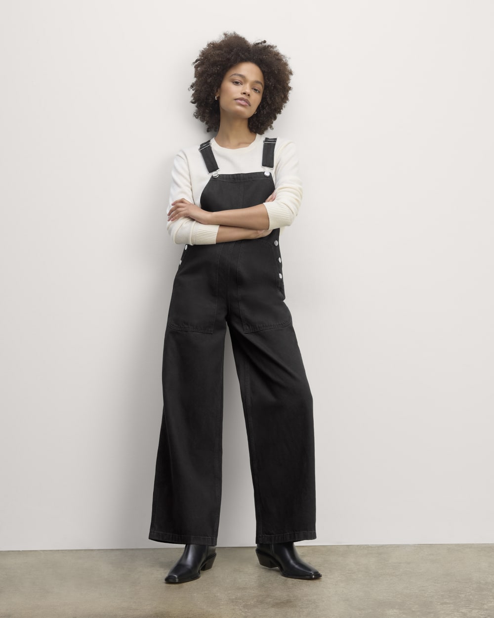 The Gardener Overall in Black — front view