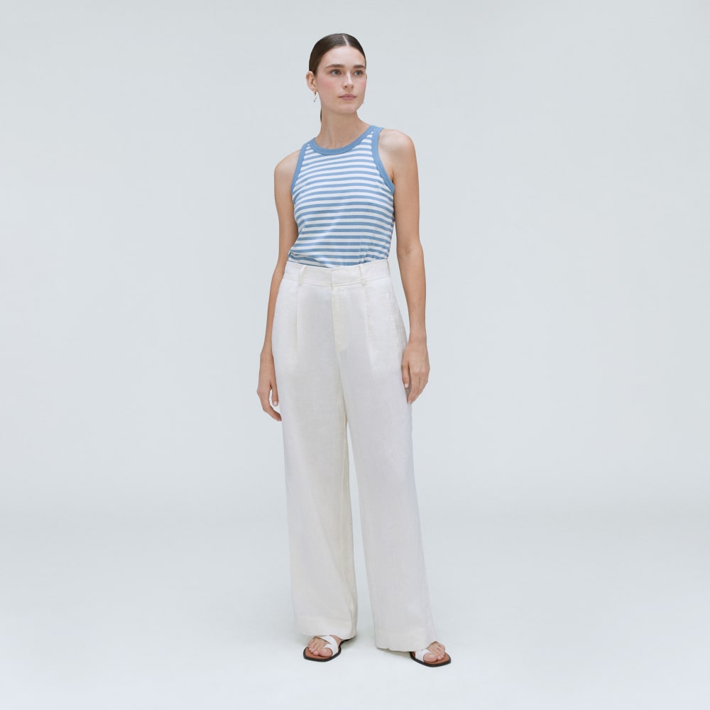 The Tank in Essential Cotton in Spring Lake / Canvas — detail view