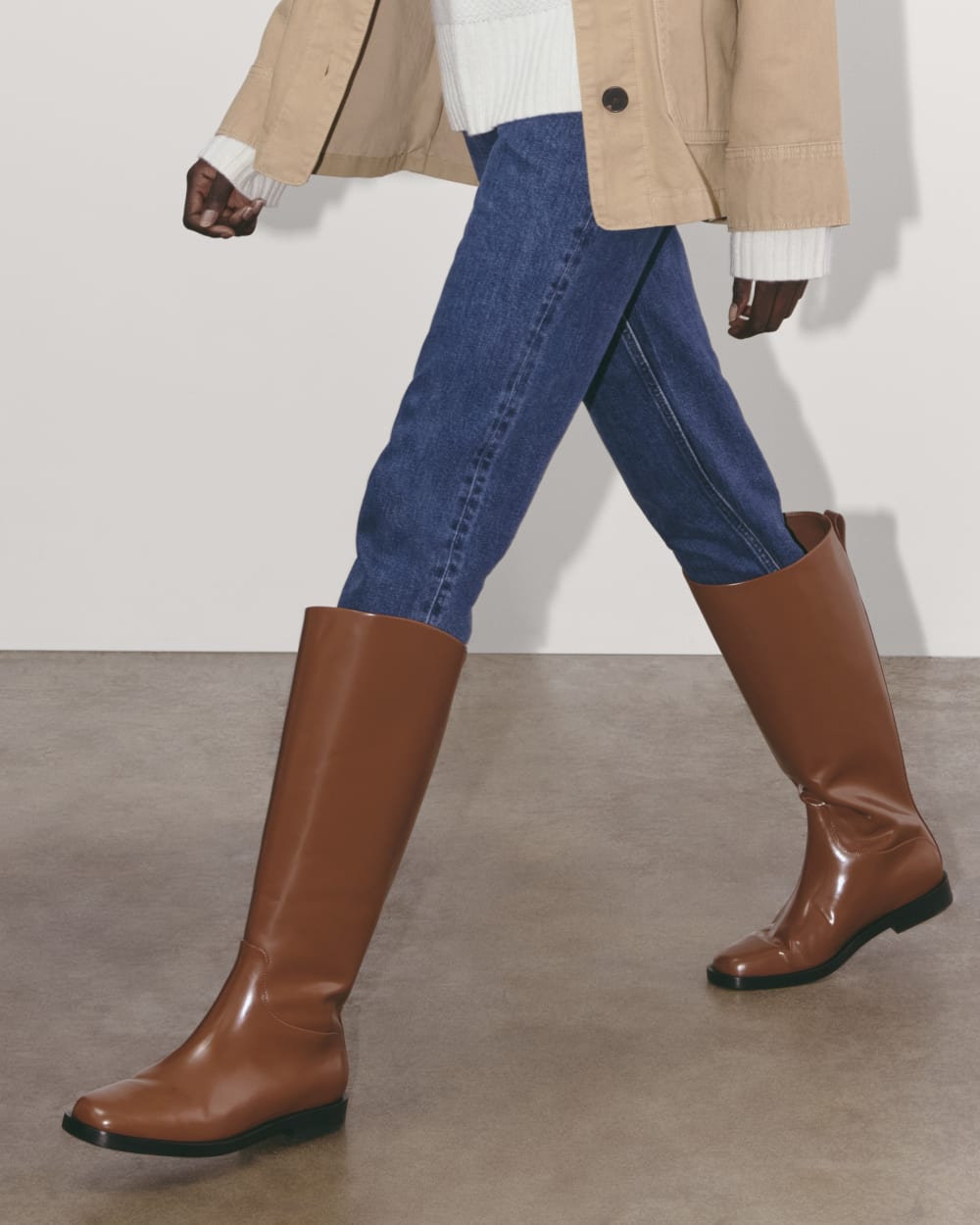 The Riding Boot in Rum — alternate view
