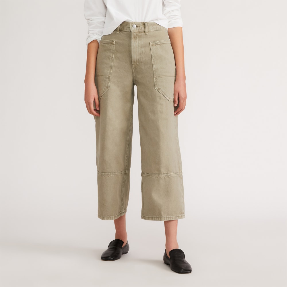 The Way-High® Gardener Cropped Jean in Moss — detail view