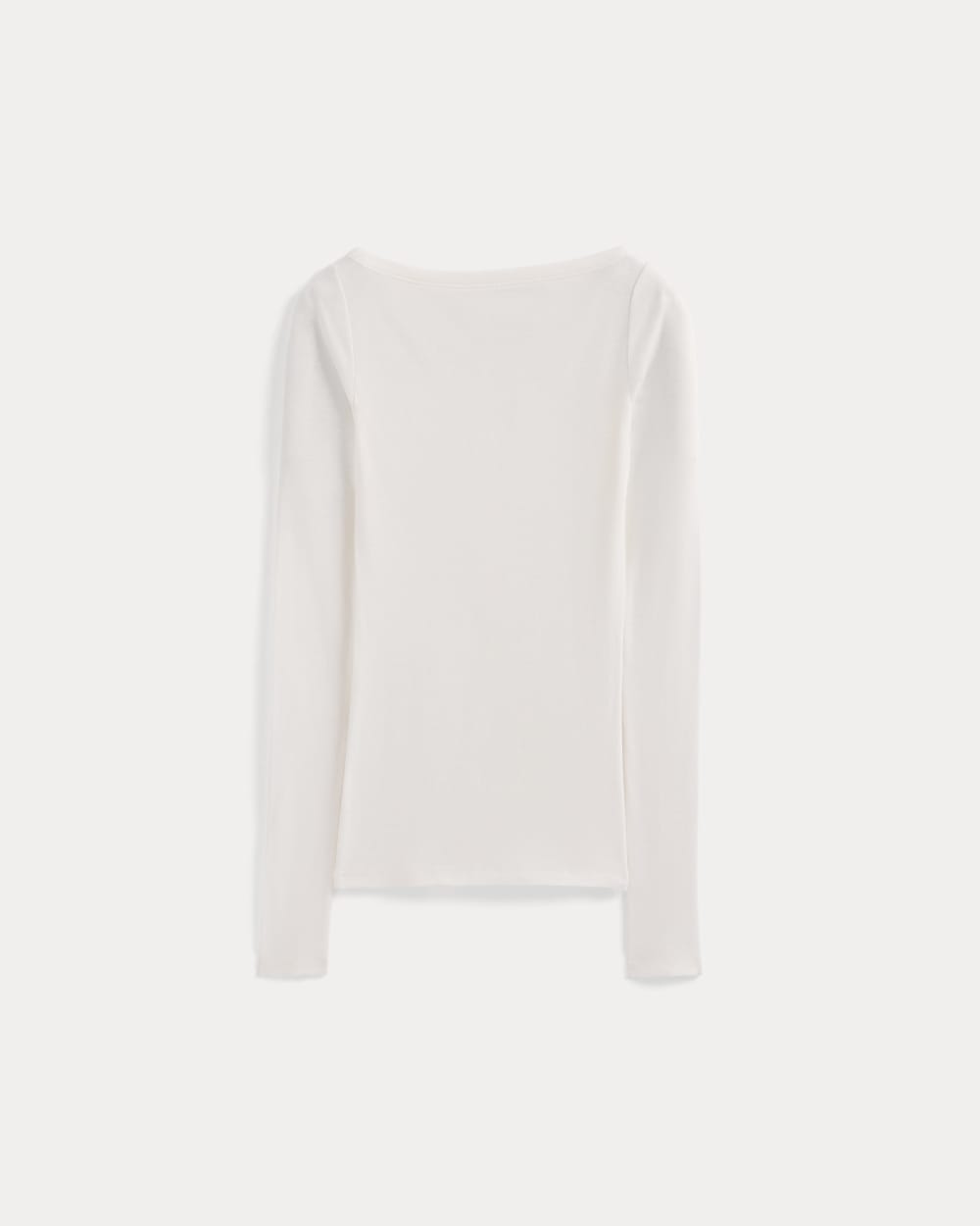 Tissue Boatneck Top in Bone — alternate view