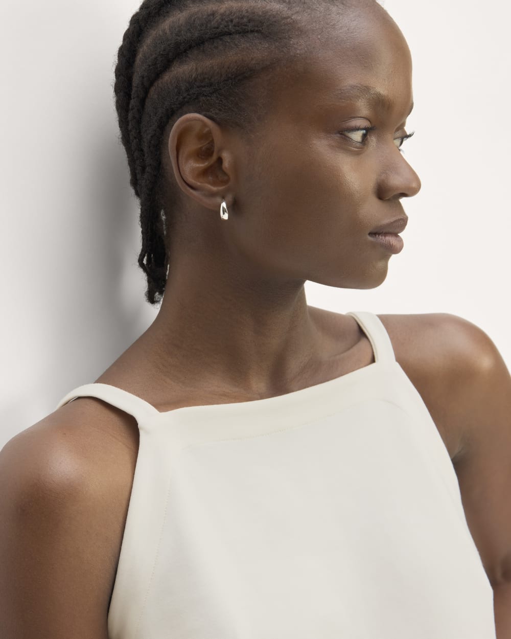 The Dream High-Neck Tank in Bone — detail view