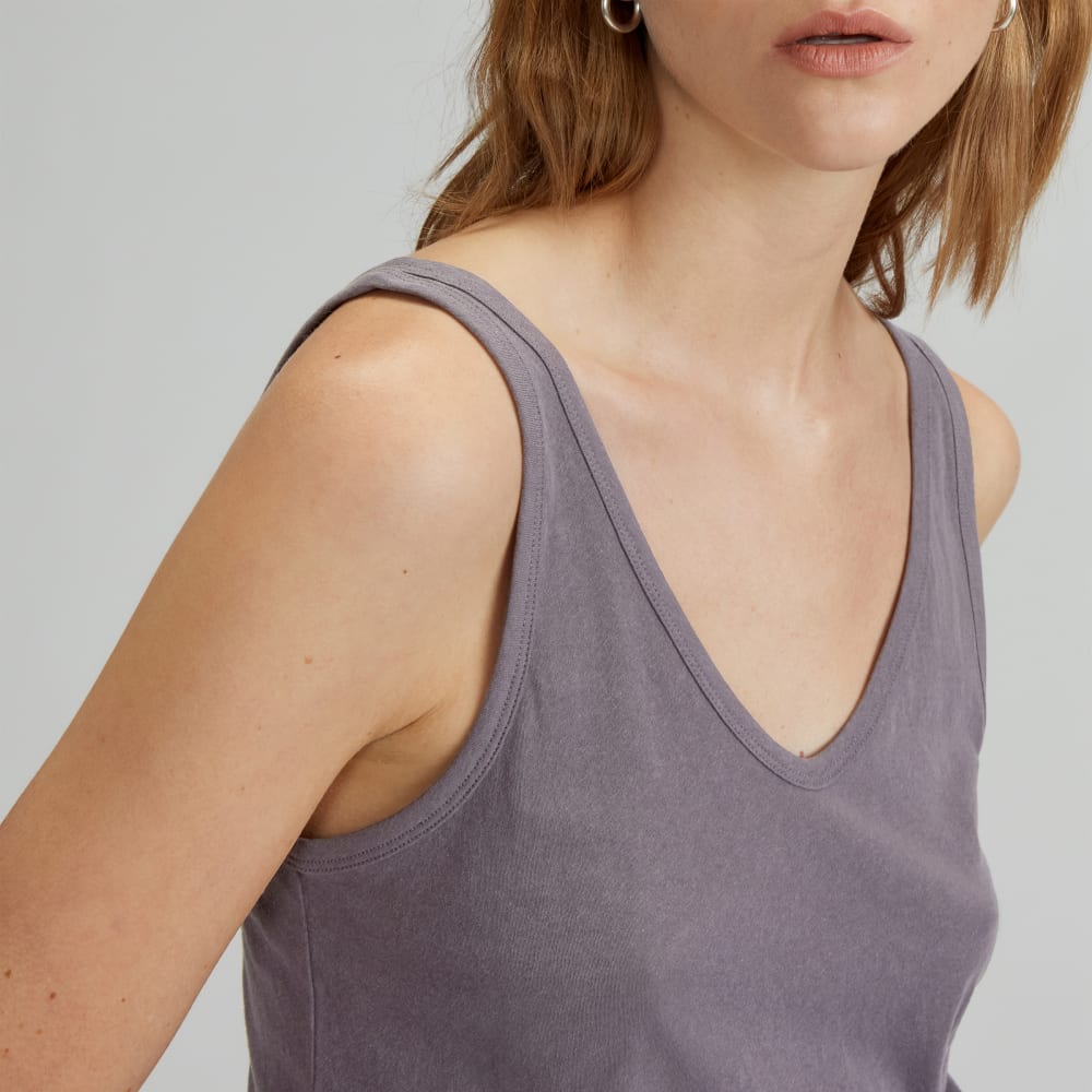 The Air Cami in Boulevard Grey — detail view
