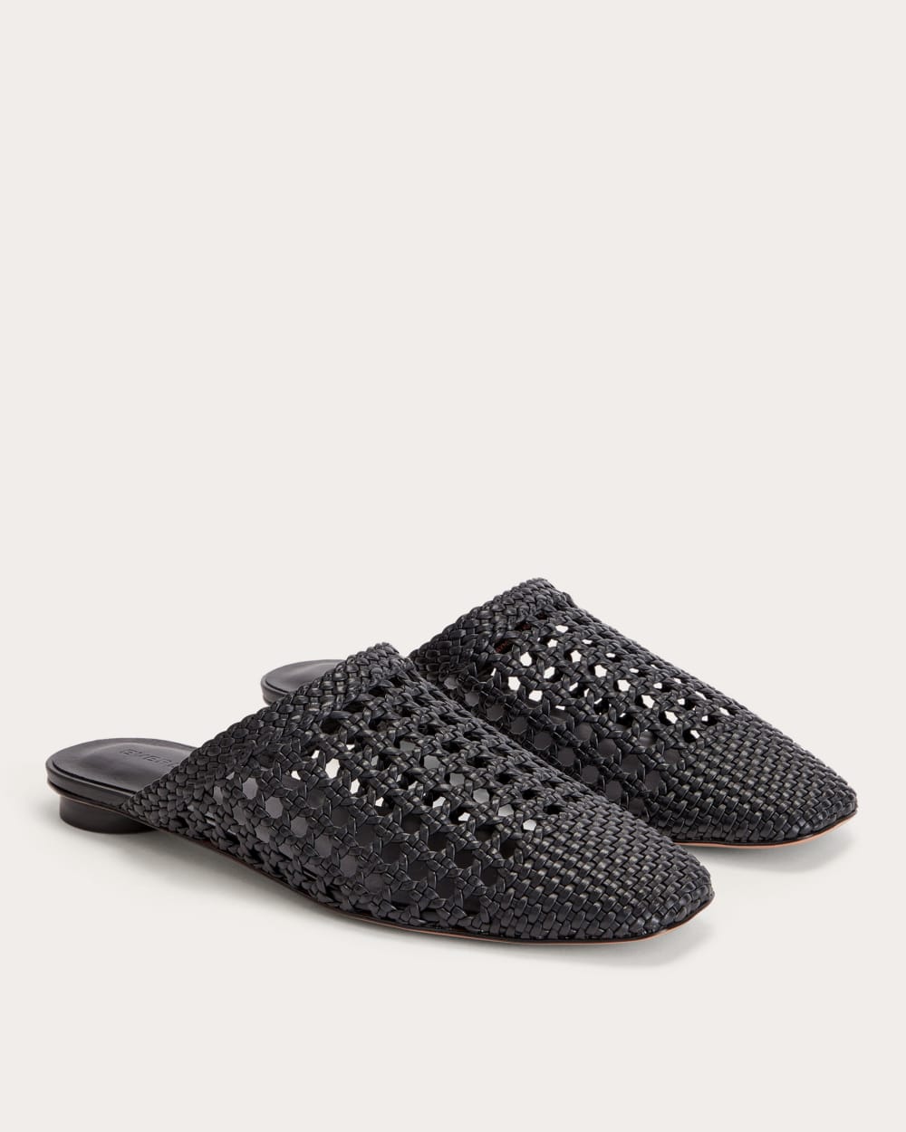 The Day Mule in Black Woven — detail view
