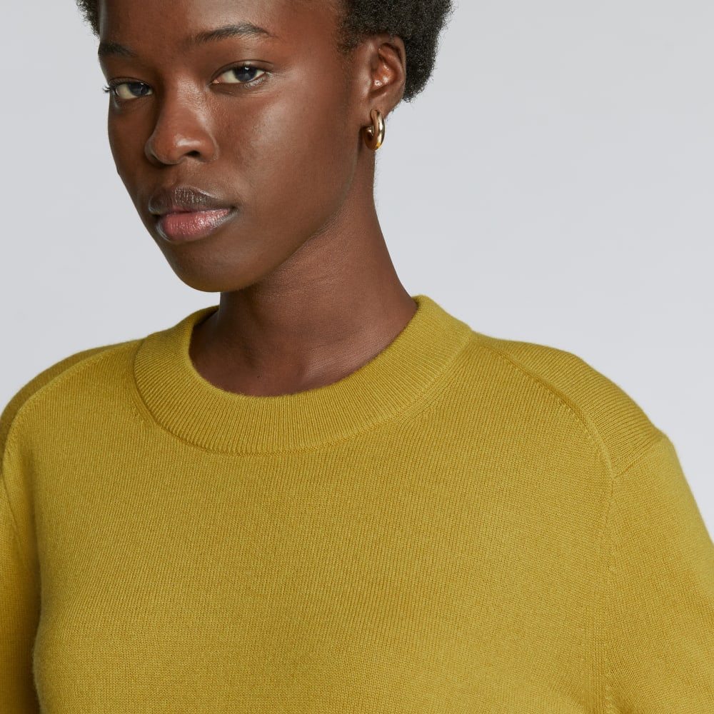 The Cashmere Crew in Golden Palm — detail view