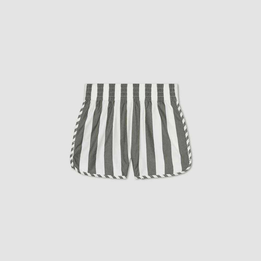 The Poplin Boxer Short in Bone / Black — alternate view