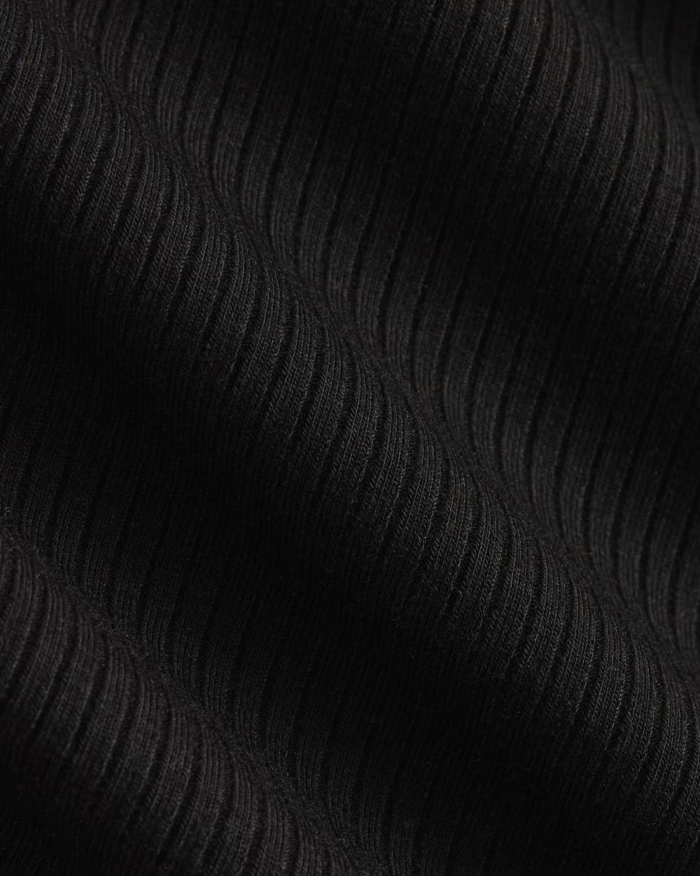 The Shimmy Scoop-Neck Tank in Black — detail view