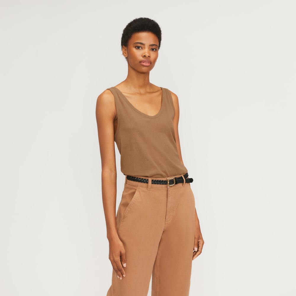 The Air Cami in Toasted Coconut — front view