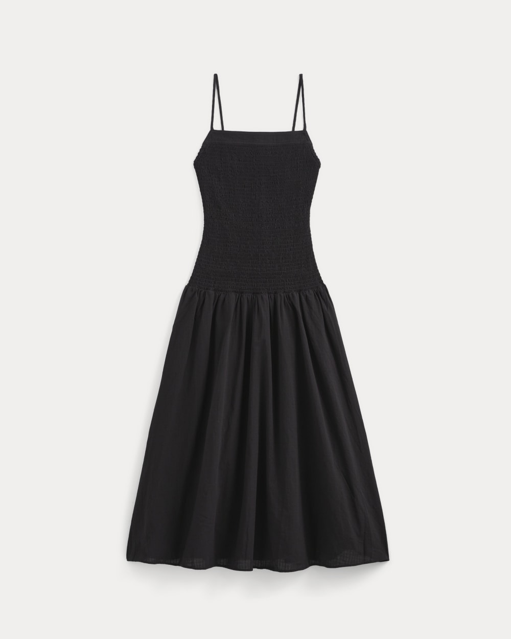 The Gauze Open-Back Dress in Black — alternate view