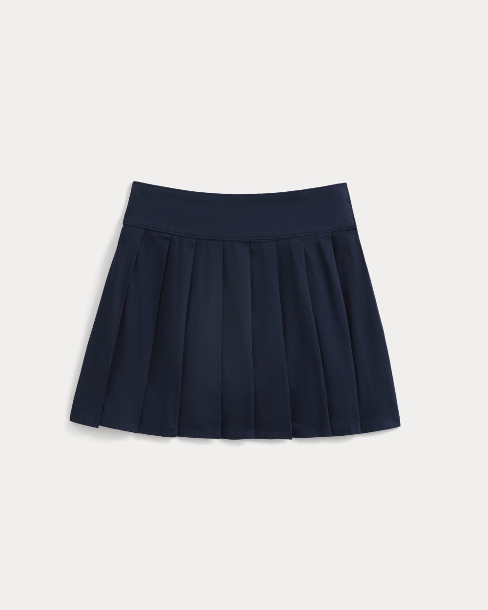 Utility Pleated Mini Skirt in Navy — alternate view