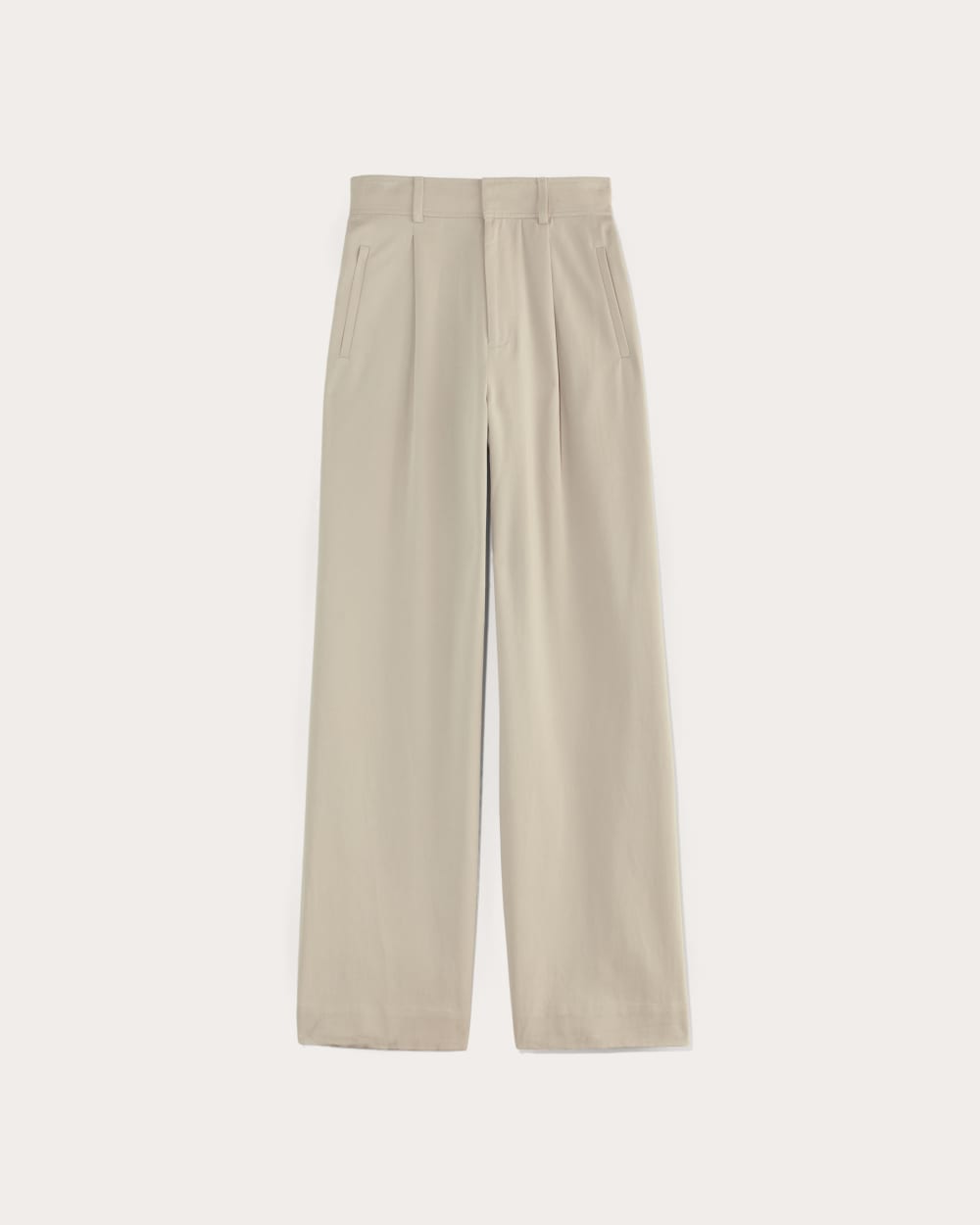 The Draper Pleated Pant in Buttersmooth in Sandstone — alternate view
