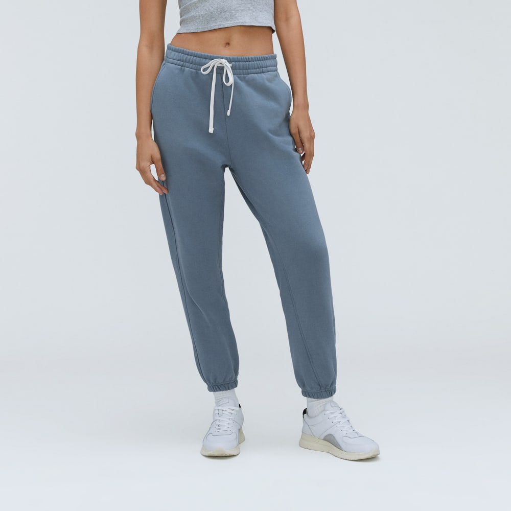 The Track Jogger in Faded Blue — detail view