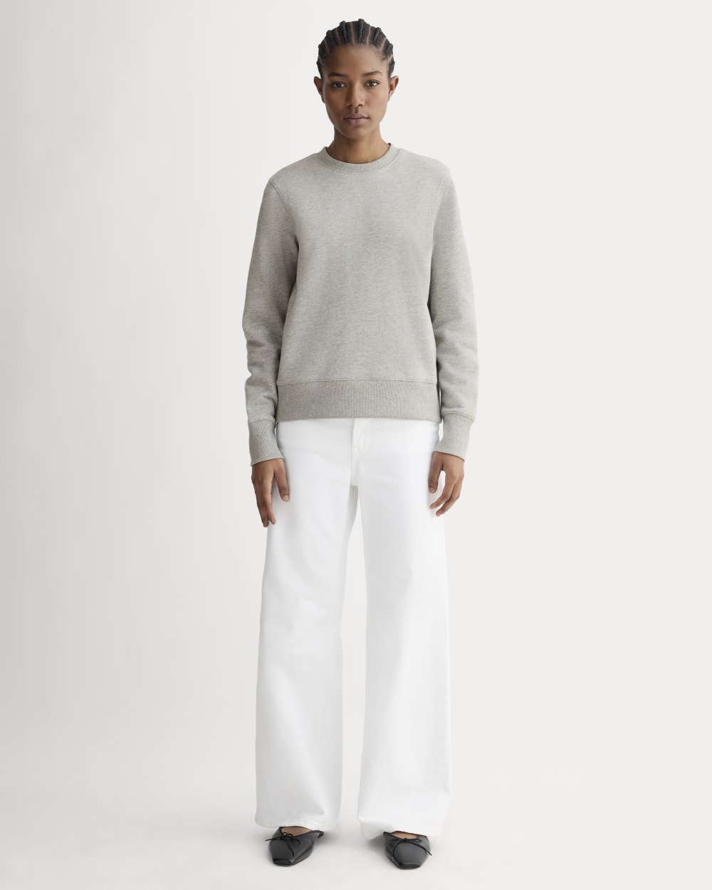 The Off-Duty Terry Crew in Heathered Grey — front view
