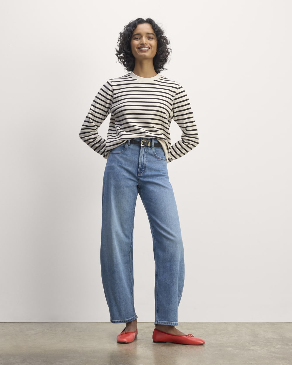 The Off-Duty Terry Crew in Bone / Black — detail view