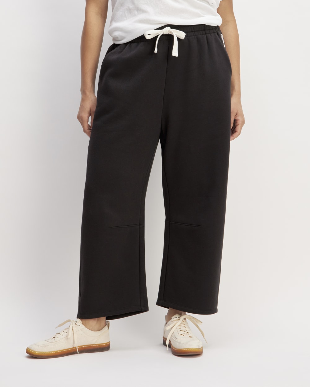 The ReTrack Barrel Sweatpant in Black — detail view