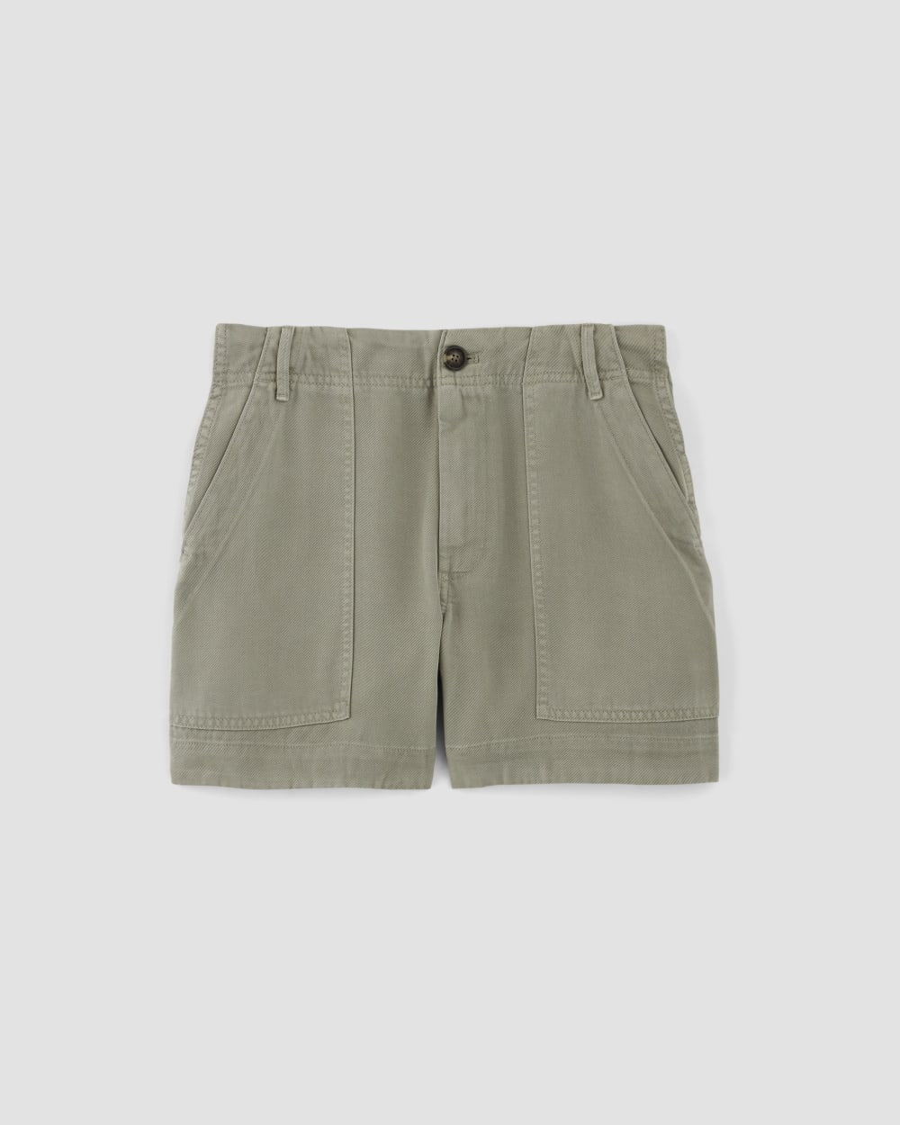 The Utility Short in Buttersoft in Sage Green — alternate view