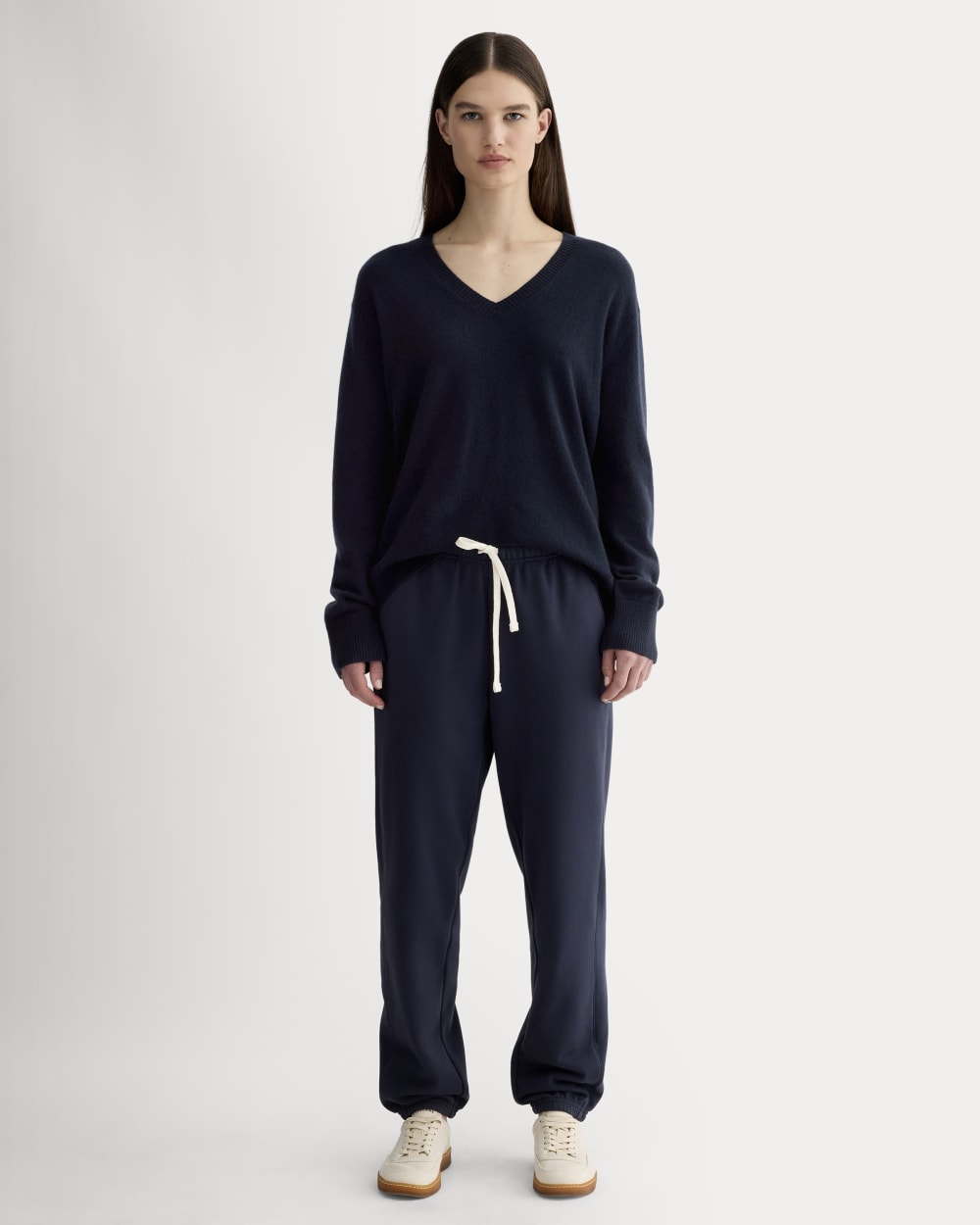 The Off-Duty Jogger in Navy — front view