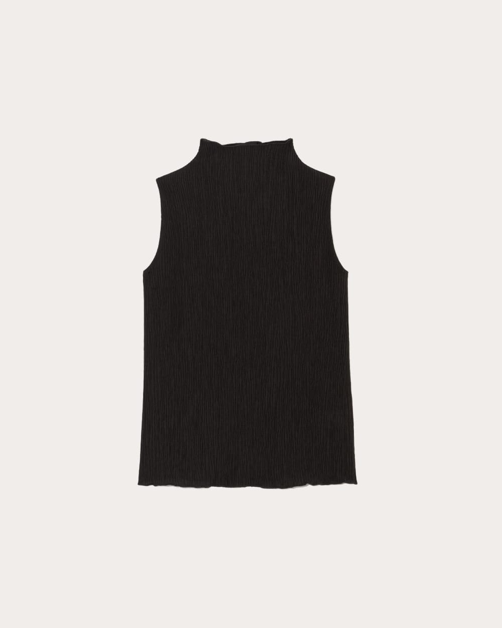 The Crinkle Tank in Black — alternate view