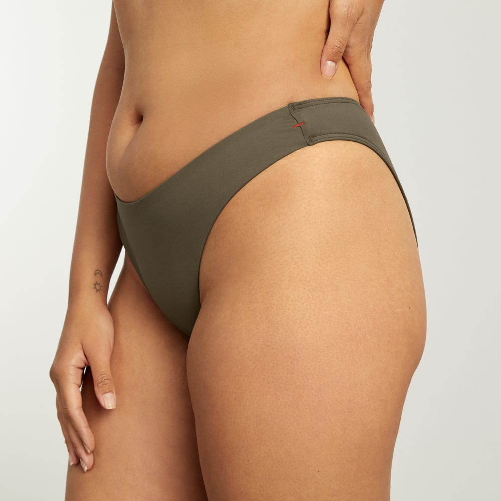 The Thigh-High Bikini Bottom in Beech — detail view